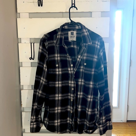 Levi’s Large Flannel - black and gray - Picture 1 of 2